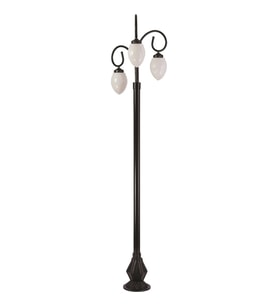 AVONNI BSU-68204-BSY-M2-B Siyah Boyalı Dış Mekan Aydınlatma E27 Çelik Boru ABS Akrilik Cam 65cm