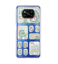 Poco X3 Pro / X3 NFC Uyumlu Tatlı Dinozor Kawaii Tasarımlı Şeffaf Telefon Kılıfı