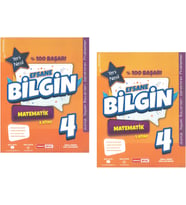 Kırmızı Beyaz Efsane Bilgin Matematik 4.Sınıf (2 KİTAP)
