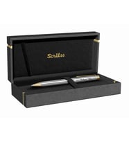 İsme Özel Scrikss Balıksırtı Desenli Gold Krom Dolmakalem
