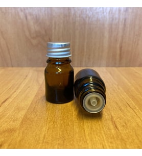 3 ml Amber Içten Damlalıklı Cam Şişe , 3 cc Kolonya Tıpalı Cam Şişe x 10 Adet (Kahverengi)