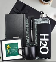 Defter & Kalem & Matara & Kupa & Çerçeve Premium Hediye Seti