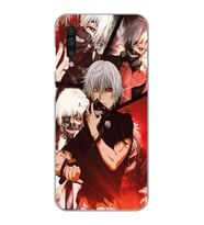 Samsung Galaxy A50 - A30S - A50S Uyumlu Tokyo Ghoul Kaneki Ken Tasarımlı Şeffaf Telefon Kılıfı