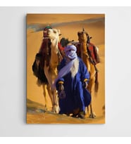 Bedevi ve Develer Modern Sanat Kanvas Tablo