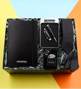 Kişiye Özel Siyah Defter & 32 gb Usb Siyah Kalem & Siyah Zippo Tarzı Çakmak & Siyah Kravat Hediye Seti