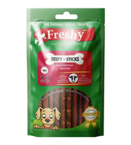 Freshy Beefy Sticks %95 Taze Sığır Etli Çubuk Köpek Ödülü 12 Cm 10 Adet (STD)