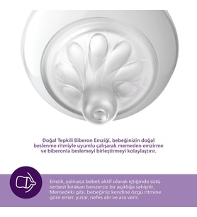 Doğal Tepkili Natural Response 2'Li Biberon Emziği No:6 6+ Ay
