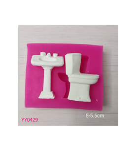 YY0429 Minyatür Klozet Lavabo Silikon Kalıp