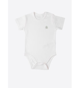 Organik New Basic Kısa Kol Body Bebek Boy Ekru
