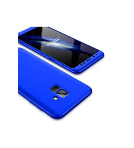 Samsung Galaxy A8 2018 Uyumlu Kılıf Zore Ays Kapak (Mavi)