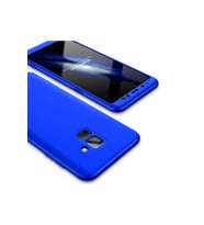 Samsung Galaxy A8 2018 Uyumlu Kılıf Zore Ays Kapak (Mavi)