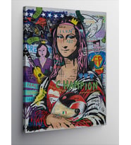Kanvas Tablo Mona Lisa Pop Art