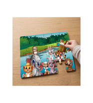 Sevimli Bebek Hayvanlar Tasarımlı 24 Parça Ahşap Çocuk Puzzle