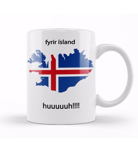 Fyrir İsland Kupa Bardak Porselen