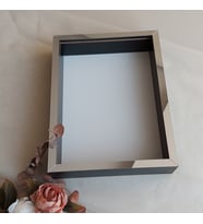 30x40 Cm Siyah-gümüş Fotoğraf Bölümsüz! İsimsiz Ledsiz! Gül Saklama Kutusu