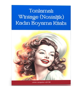 Wintage Kadın Boyama Kitabı (Tonlamalı Boyama)