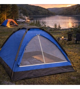 3 Kişilik Manuel Kamp Çadırı – Düz Kapılı Outdoor Aile, Doğa, Piknik ve Kamp Çadırı 200x150x110 cm (5680)