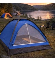 3 Kişilik Manuel Kamp Çadırı – Düz Kapılı Outdoor Aile, Doğa, Piknik ve Kamp Çadırı 200x150x110 cm (5680)