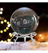 Kristal Cam Kar Küresi 3D Boyutlu Metal Standlı Dekoratif Hediyelik Konsept Set – Özel Tasarım Premium Seri Şık Masaüstü Aksesuar Biblo Süs Ev Ofis Dekorasyonu Için Şık Zarif Set