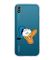 Huawei Y5 2019  Kamera korumalı Kapak Donald Duck Tasarımlı  Şeffaf Kılıf