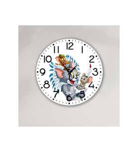 bilge Tasarım Çocuk odası Duvar Saati 30 x 30 CM (Çok Renkli)