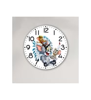 bilge Tasarım Çocuk odası Duvar Saati 30 x 30 CM (Çok Renkli)