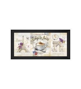 Manzara Temalı Kanvas Tablo 50 x 70 cm Siyah Çerçeve