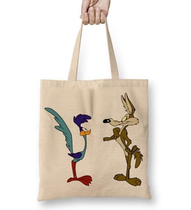 Road Runner ve Coyote Bez Çanta Uzun Saplı