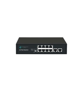 ODS 8port PoE 96w 2-Uplink 10/100 Yönetilemez Switch 08ODS-8P2U