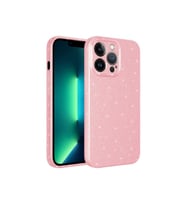 Apple iPhone 12 Pro Uyumlu Kılıf Kamera Korumalı Simli Lüks Zore Koton Kapak (Pembe)