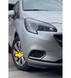 Opel Corsa E Krom Sis Farı Çerçevesi 2 prç. 2015 ve üzeri PASLANMAZ ÇELİK