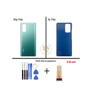 Xiaomi Redmi Note 10 Pro Aurora Yeşili Uyumlu Arka Kapak + Yapıştırıcı ve Vida Seti