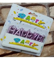 VIPKALİTE PARLAK METALİK PEMBE HAPPY BIRTHDAY PASTA MUMU PEMBE DOĞUM GÜNÜ MUMU HAPPY BIRTHDAY CANDLE