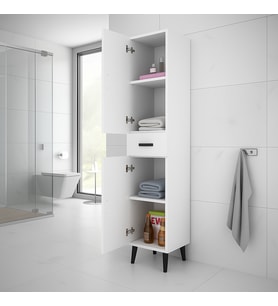 Alesta Life 2 Kapaklı Çekmeceli Dolap Beyaz