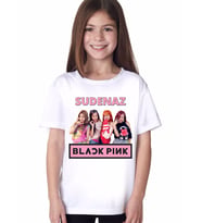 Blackpink Baskılı Kişiye Özel İsimli Çocuk Tişört D03