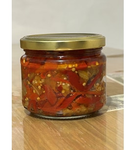 Farmlove Közlenmiş Patlıcan Biber Salatası (Ev Yapımı) - 280 gr - Yeni Mahsül