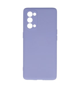 Oppo Reno 5 Pro Kılıf Nano İçi Kadife Silikon - Lila