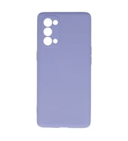 Oppo Reno 5 Pro Kılıf Nano İçi Kadife Silikon - Lila