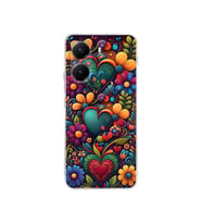 PrintiFy Poco X7 Pro ile Uyumlu Düşlerin Dansı Serisi Çiçeklerin Dansı Tasarımlı Uv Baskılı Köşe Korumalı Antişok Kılıf