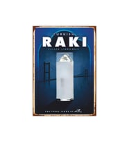 Türk Rakısı Retro Ahşap Tablo - Aslan Sütü Temalı Kültür Posteri
