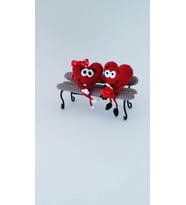 Sevgililer Bank Amigurumi Organik Oyuncak