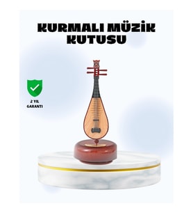 Mey İthalat® Enstrüman Şeklinde Müzik Kutusu Lüt Tasarım Melodious Music