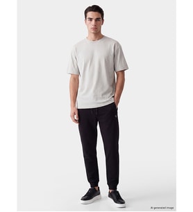 LCW ECO Siyah Regular Fit Erkek Jogger Eşofman Altı