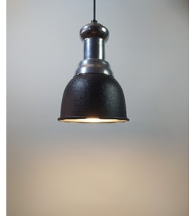 RİOLİGHT RETRO TEKLİ METAL SARKIT AVİZE ŞAPKA ÇAPI: 14CM (Siyah)