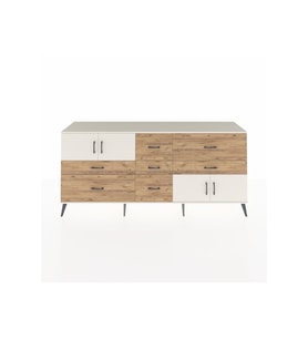 Hyperion Konsol 3 Raflı 7 Çekmeceli 4 Kapaklı 220x44x99 Aytaşı-Aytaşı/Çam