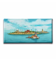 İstanbul Panoramik Kanvas Tablo PNRK111