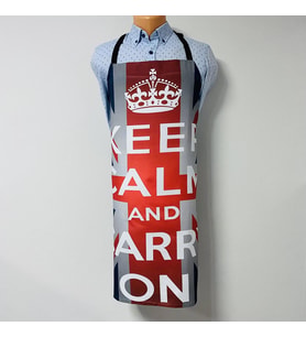 PAREDORA Keep Calm And Carry On Mutfak Önlüğü (Karışık)