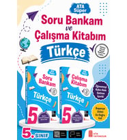 5. Sınıf Ata Süper Türkçe Soru Bankam + Çalışma Kitabım Seti
