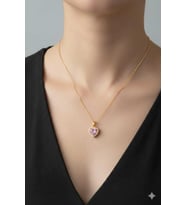 Zirkon Taş Detaylı Çelik Kolye