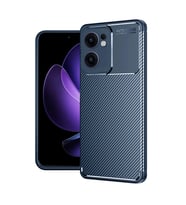 Reno 13f Kılıf Auto Focus Karbon Kapak - Lacivert